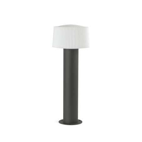 Floor lamp aluminum E27 gray MANTHES