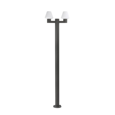 Floor lamp aluminum E27 gray BEAUZAC