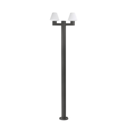 Floor lamp aluminum E27 gray BEAUZAC