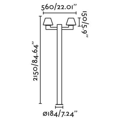 Floor lamp aluminum E27 gray BEAUZAC