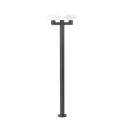 Floor lamp aluminum E27 gray LOISON