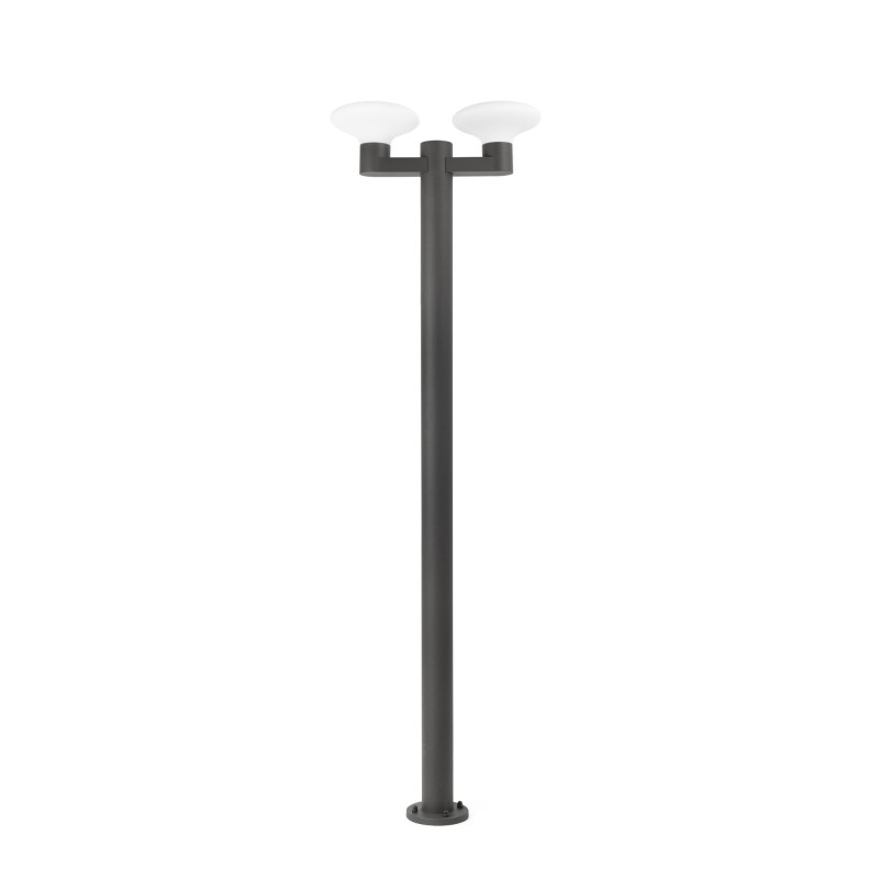 Floor lamp aluminum E27 gray LOISON