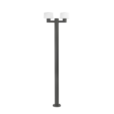 Floor lamp aluminum E27 gray BOURGY