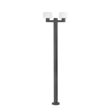 Floor lamp aluminum E27 gray BOURGY