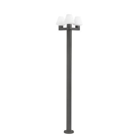 Floor lamp aluminum E27 gray WISQUES