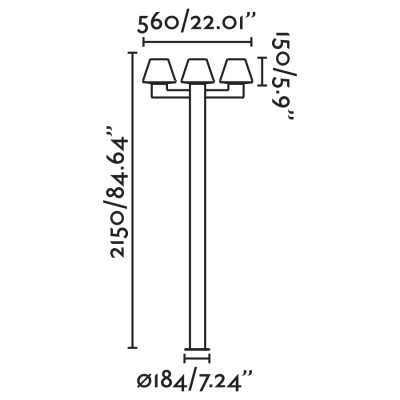 Floor lamp aluminum E27 gray WISQUES