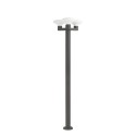 Floor lamp aluminum E27 gray PAIRIS