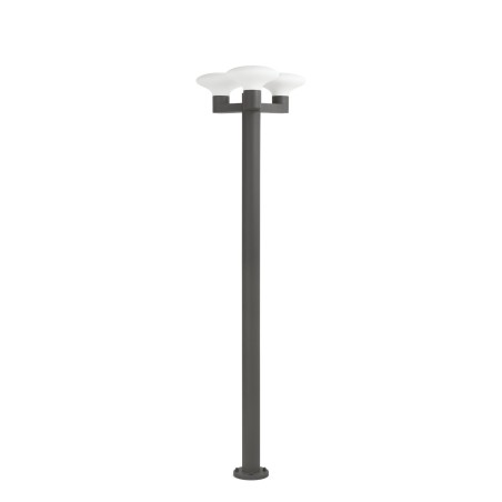 Floor lamp aluminum E27 gray PAIRIS