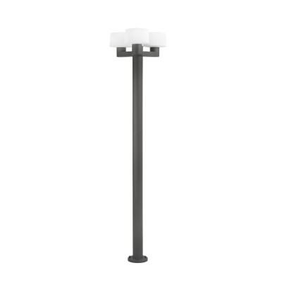 Floor lamp aluminum E27 gray RANDAN