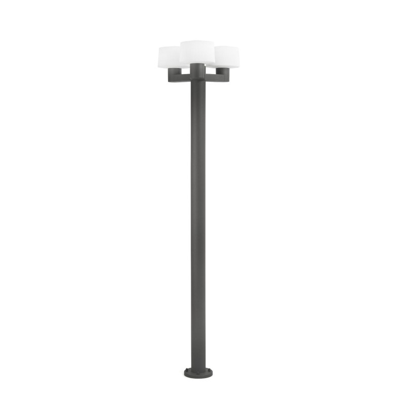 Floor lamp aluminum E27 gray RANDAN