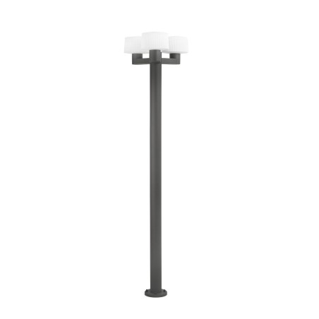 Floor lamp aluminum E27 gray RANDAN