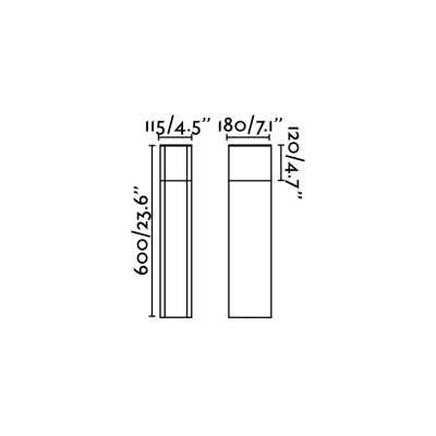 Floor lamp aluminum E27 gray REMIES