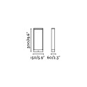 Floor lamp with integrated LED in gray aluminum, ANDILLY