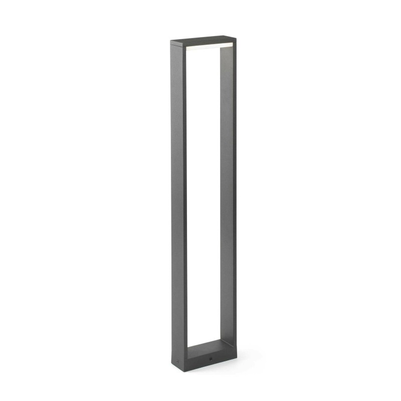 Floor lamp aluminum integrated LED gray BERTROU