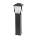 Floor lamp aluminum E27 gray BLACK