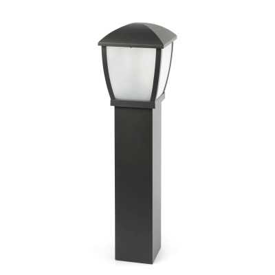 Floor lamp aluminum E27 gray BLACK