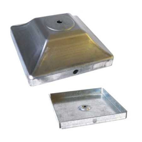 Raw iron base for lamps, 165mm on each side