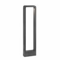 Floor lamp with integrated LED in gray aluminum PRAVEL