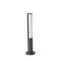 Floor lamp with integrated LED in gray aluminum FONTENY