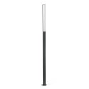 Floor lamp with integrated LED in gray aluminum by ROCHES