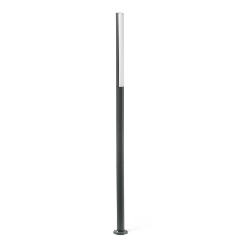 Floor lamp with integrated LED in gray aluminum by ROCHES