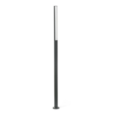 Floor lamp with integrated LED in gray aluminum by ROCHES