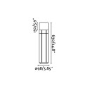 Floor lamp aluminum E27 gray RENARDE