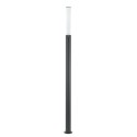 Floor lamp with integrated LED in gray aluminum by PRAPIC