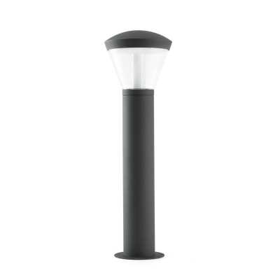 Floor lamp aluminum integrated LED gray FOSSOY