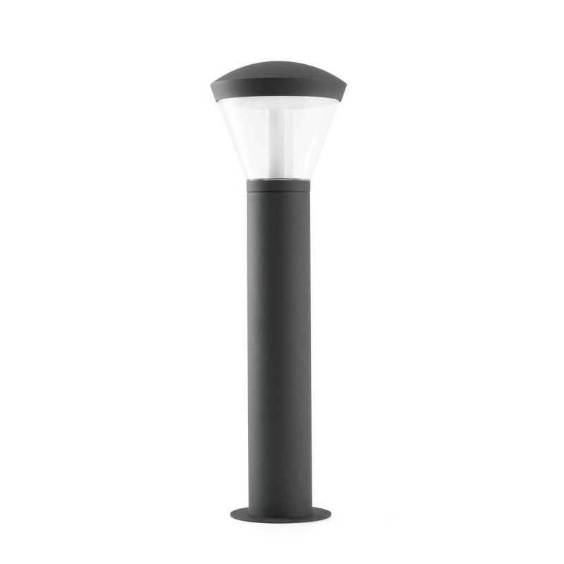 Floor lamp aluminum integrated LED gray FOSSOY