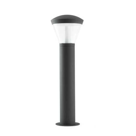 Floor lamp aluminum integrated LED gray FOSSOY