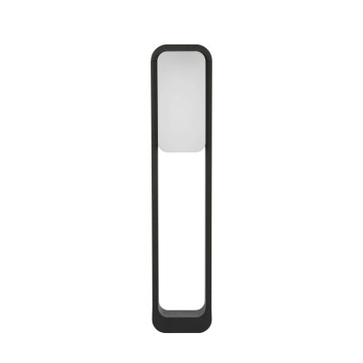 Floor lamp with integrated LED in gray aluminum by ARSANS