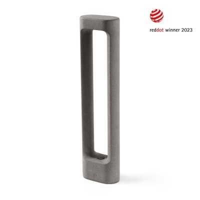 Floor lamp with integrated LED in cement finish by ORIVAL.