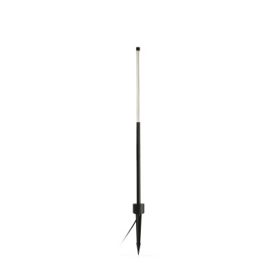 Floor lamp with integrated LED in matte black aluminum by REYNES.