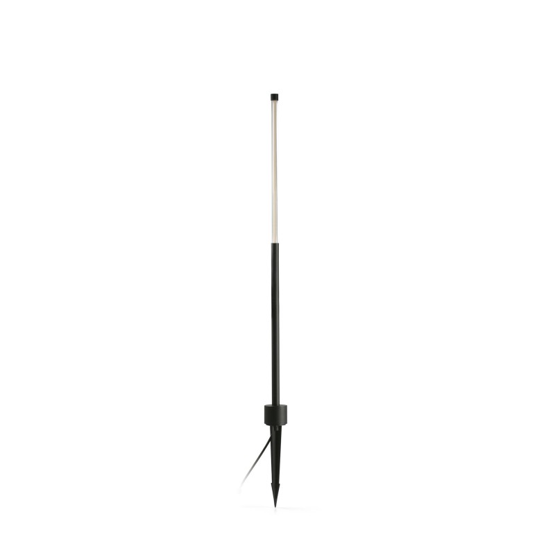 Floor lamp with integrated LED in matte black aluminum by REYNES.