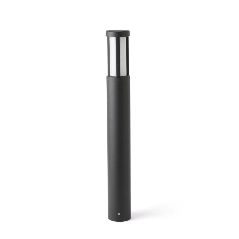 Floor lamp with integrated LED in gray aluminum by BELFAYS