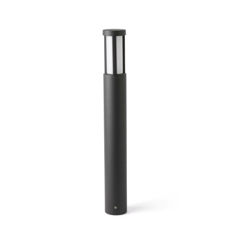 Floor lamp with integrated LED in gray aluminum by BELFAYS