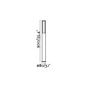 Floor lamp with integrated LED in gray aluminum TOSTAT