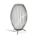 Floor lamp with integrated LED in gray aluminum, PARNAY