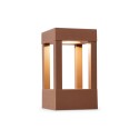 Wall-mounted lamp with integrated LED in brown aluminum by DAMOUZY.