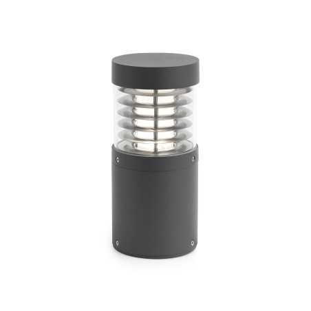 Wall lamp with integrated LED in gray aluminum MUNSTER