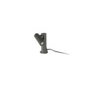 Wall-mounted lamp with integrated LED in gray aluminum MEDAVY