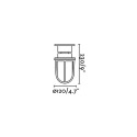 Brass wall lamp E27 brass CONAND