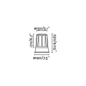 Wall lamp aluminum E27 gray BRANNE