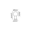 Aluminum E27 gray BALADY wall lamp
