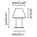 Wall lamp aluminum E27 gray BAUDAS