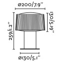 Aluminum E27 gray LE BOST wall lamp
