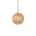 VITRY rattan E27 LED wood color simple pendant