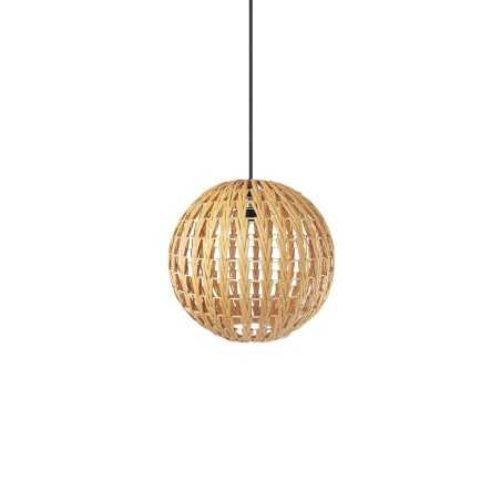 VITRY rattan E27 LED wood color simple pendant