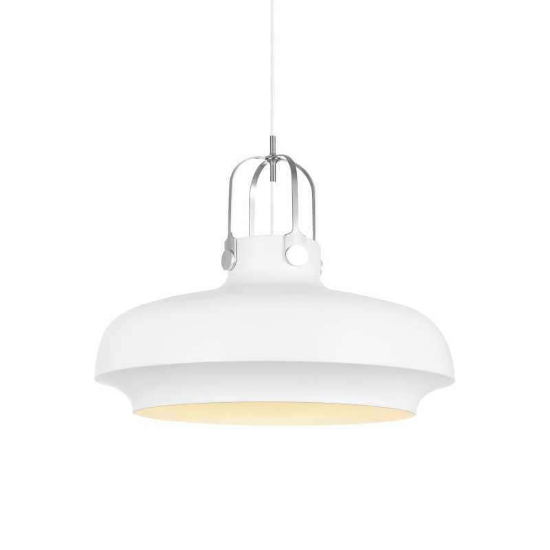 Simple pendant light MÂLON aluminum E27 LED white color